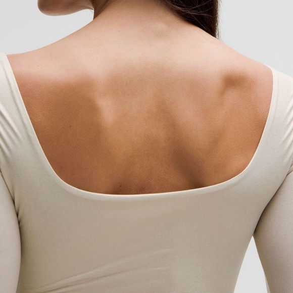 Lululemon Ultra Soft Shine Nulu Wundermost Square Neck Bodysuit Size L NWT - Picture 7 of 17